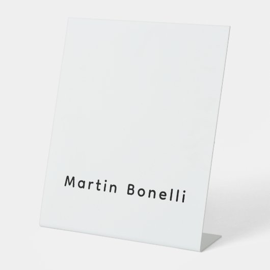 Moderner professioneller PlainCustom eigener Name Sockelschild (Vorderseite)