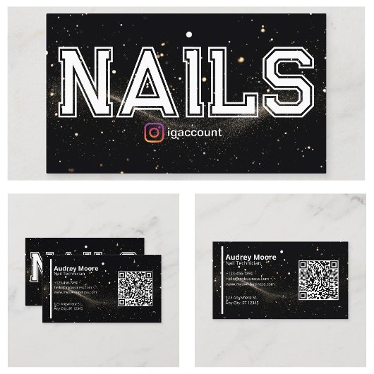 Moderner professioneller QR-Code Visitenkarte
