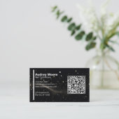 Moderner professioneller QR-Code Visitenkarte (Stehend Vorderseite)