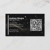 Moderner professioneller QR-Code Visitenkarte (Vorderseite)