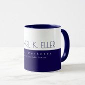 Moderner Profi Digital Marketer Navy Blau Tasse (VorderseiteRechts)