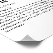 Moderner Prozessingenieur - Funny Dictionary Defin Poster (Ecke)