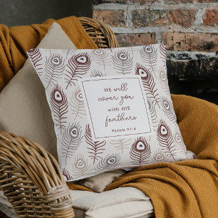Moderner Psalm 91:4 Gebet Keepake Geschenk Kissen