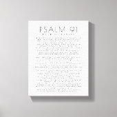 Moderner Psalm 91 über meine Familie Christlich Leinwanddruck (Vorderseite)