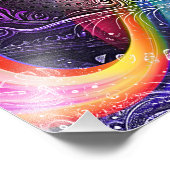 Moderner Psychedelischer Abstrakter Augengeometris Fotodruck (Ecke)