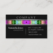 Moderner psychedelischer Wormhole Visitenkarte (Rückseite)