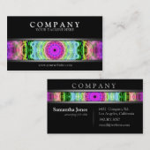 Moderner psychedelischer Wormhole Visitenkarte (Vorne/Hinten)