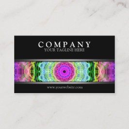 Moderner psychedelischer Wormhole Visitenkarte