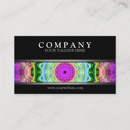 Moderner psychedelischer Wormhole Visitenkarte (Vorderseite)