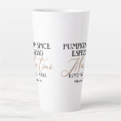 Moderner Pumpkin Gewürz Espresso Martini Badass Fu Milchtasse (Vorderseite)