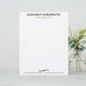 Moderner Punkt-Chiropraktik-Briefkopf Briefkopf (Stehend Vorderseite)
