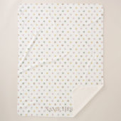 Moderner Punkt Sherpa Blanket Sherpadecke (Vorderseite)