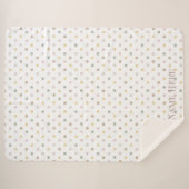 Moderner Punkt Sherpa Blanket Sherpadecke (Vorderseite (Horizontal))