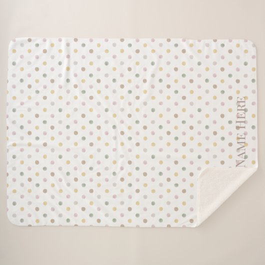 Moderner Punkt Sherpa Blanket Sherpadecke (Vorderseite (Horizontal))