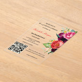 Moderner QR-Code Abschluss 2025 Acryleinladungen (Ablage )