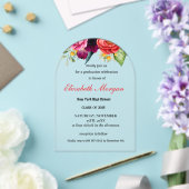 Moderner QR-Code Abschluss 2025 Acryleinladungen (Insitu (Hochzeit))