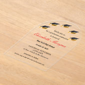 Moderner QR-Code Abschluss 2025 Acryleinladungen (Ablage )