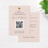 Moderner QR-Code - alles in einer Blüte - Einladun (Schreibtisch)