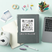 Moderner QR-Code-Aufkleber - einfach & Beruflich Aufkleber (iPad Hülle)