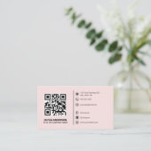 MODERNER QR-Code Benutzerdefiniertes Logo/Social M Visitenkarte (Stehend Vorderseite)