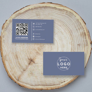 Moderner QR-Code Benutzerdefiniertes Logo/Social M Visitenkarte