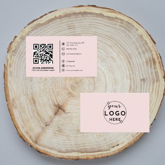 MODERNER QR-Code Benutzerdefiniertes Logo/Social M Visitenkarte