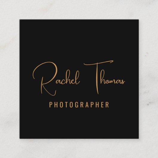 Moderner QR-Code Beruflich Quadratische Visitenkarte (Vorderseite)