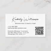 Moderner QR-Code Beruflich Visitenkarte (Vorderseite)