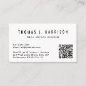 Moderner QR-Code Beruflich Visitenkarte (Vorderseite)