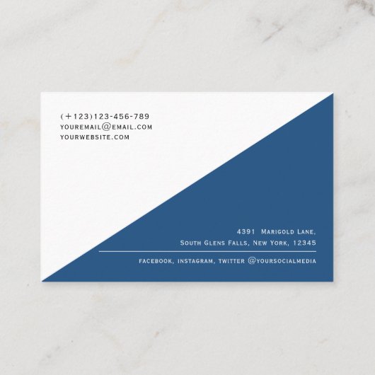 Moderner QR-Code Einfaches Berufliches Unternehmen Visitenkarte (Rückseite)