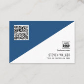 Moderner QR-Code Einfaches Berufliches Unternehmen Visitenkarte (Vorderseite)