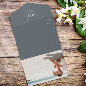 Moderner QR-Code Elegant Gray UAWG Online Classic All In One Einladung