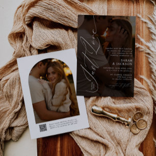 Moderner QR-Code Extravagant nichts nur Liebe Hoch Einladung