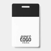 Moderner QR-Code Firmenlogo-ID-Kartenmitarbeiter Ausweis (Rückseite)