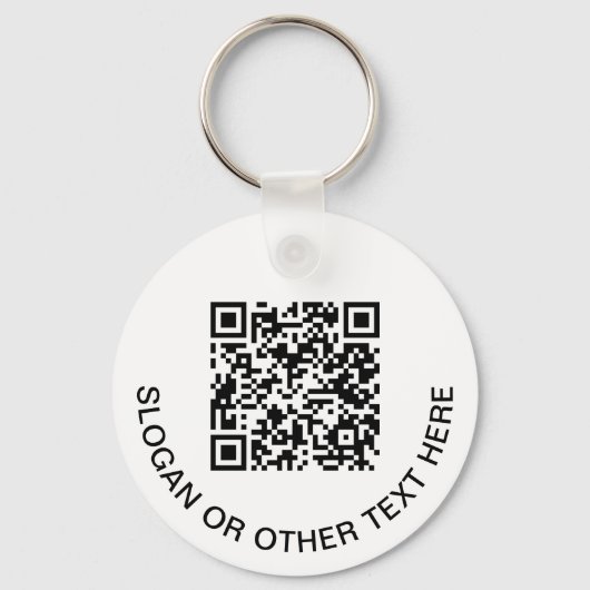 Moderner QR-Code - Förderung Schlüsselanhänger (Rückseite)