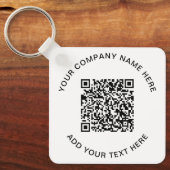 Moderner QR-Code - Förderung Schlüsselanhänger (Vorderseite)