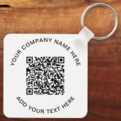 Moderner QR-Code - Förderung Schlüsselanhänger (Rückseite)