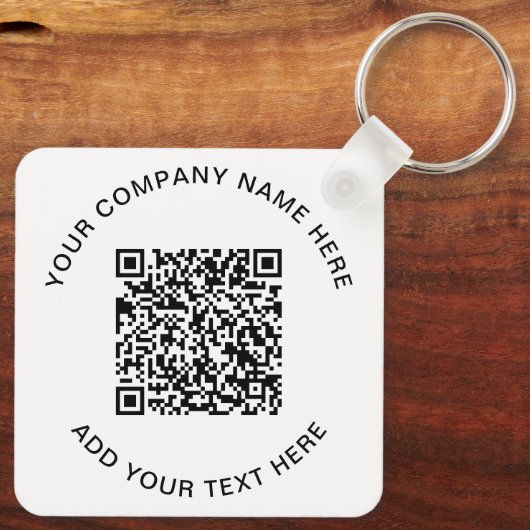 Moderner QR-Code - Förderung Schlüsselanhänger (Rückseite)