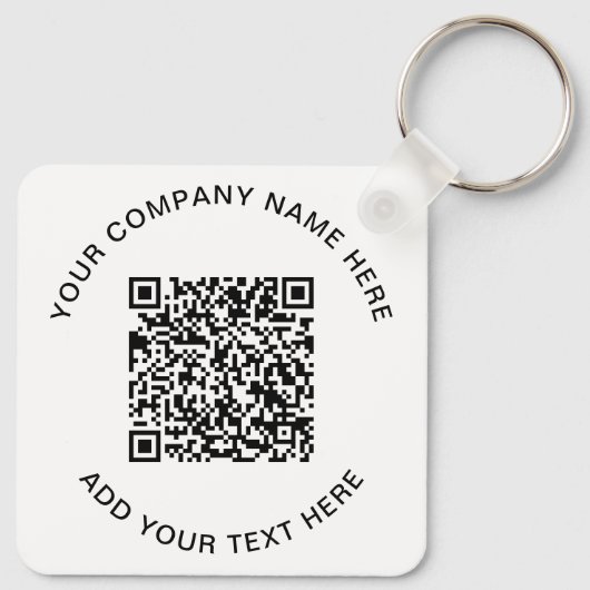 Moderner QR-Code - Förderung Schlüsselanhänger (Rückseite)