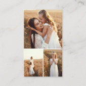 Moderner QR Code Fotograf Visitenkarte (Vorderseite)