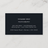 Moderner QR-Code für Berufliche Fotografen Visitenkarte (Rückseite)