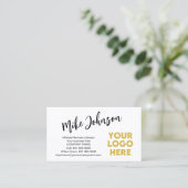 Moderner QR-Code für Berufliche Logos Visitenkarte (Stehend Vorderseite)