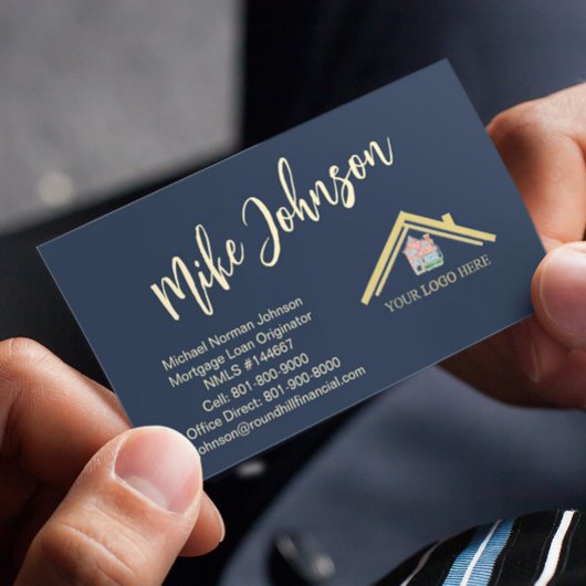 Moderner QR-Code für Berufliches Hypothekenlogo Visitenkarte