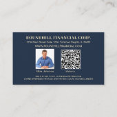 Moderner QR-Code für Berufliches Hypothekenlogo Visitenkarte (Rückseite)