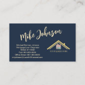 Moderner QR-Code für Berufliches Hypothekenlogo Visitenkarte (Vorderseite)