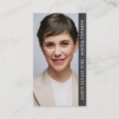Moderner QR-Code für Berufliches Real Anwesen Foto Visitenkarte (Vorderseite)