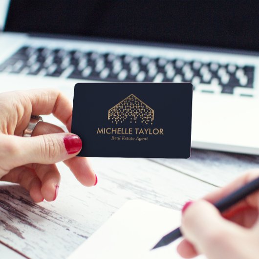 Moderner QR-Code für Berufliches Real Anwesen Foto Visitenkarte