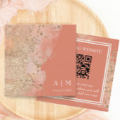 Moderner QR-Code für Coral Pink Beach Begleitkarte