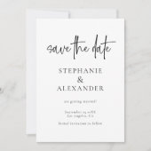 Moderner QR-Code für das Hochsetzen jeglicher Farb Save The Date (Vorderseite)