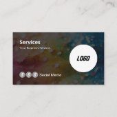 Moderner QR-Code für das Scannen von Logos Visitenkarte (Rückseite)